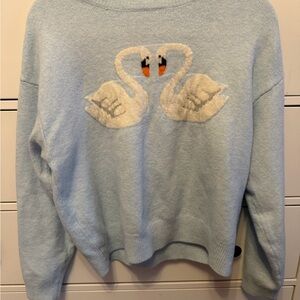 Dry Goods Light Blue Swan Sweatshirt